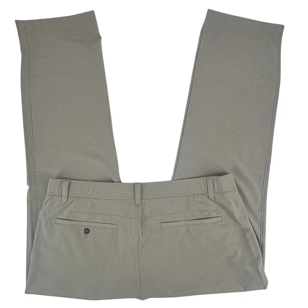 Under Armour Men's Pants 38x29‎ Beige Performance Stretch Waist Golf Casual EUC